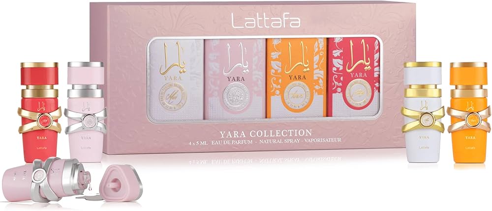 Lattafa Yara Mini Gift Set 4 x 5ml EDP Spray