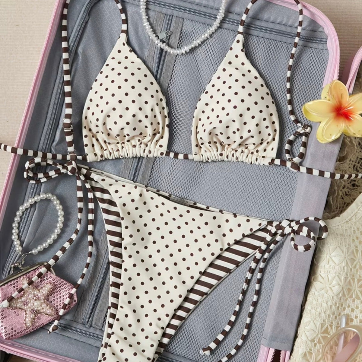 Bikini duo Dolka Pots blanco y negro