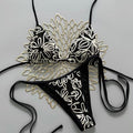 Bikini bordado Negro