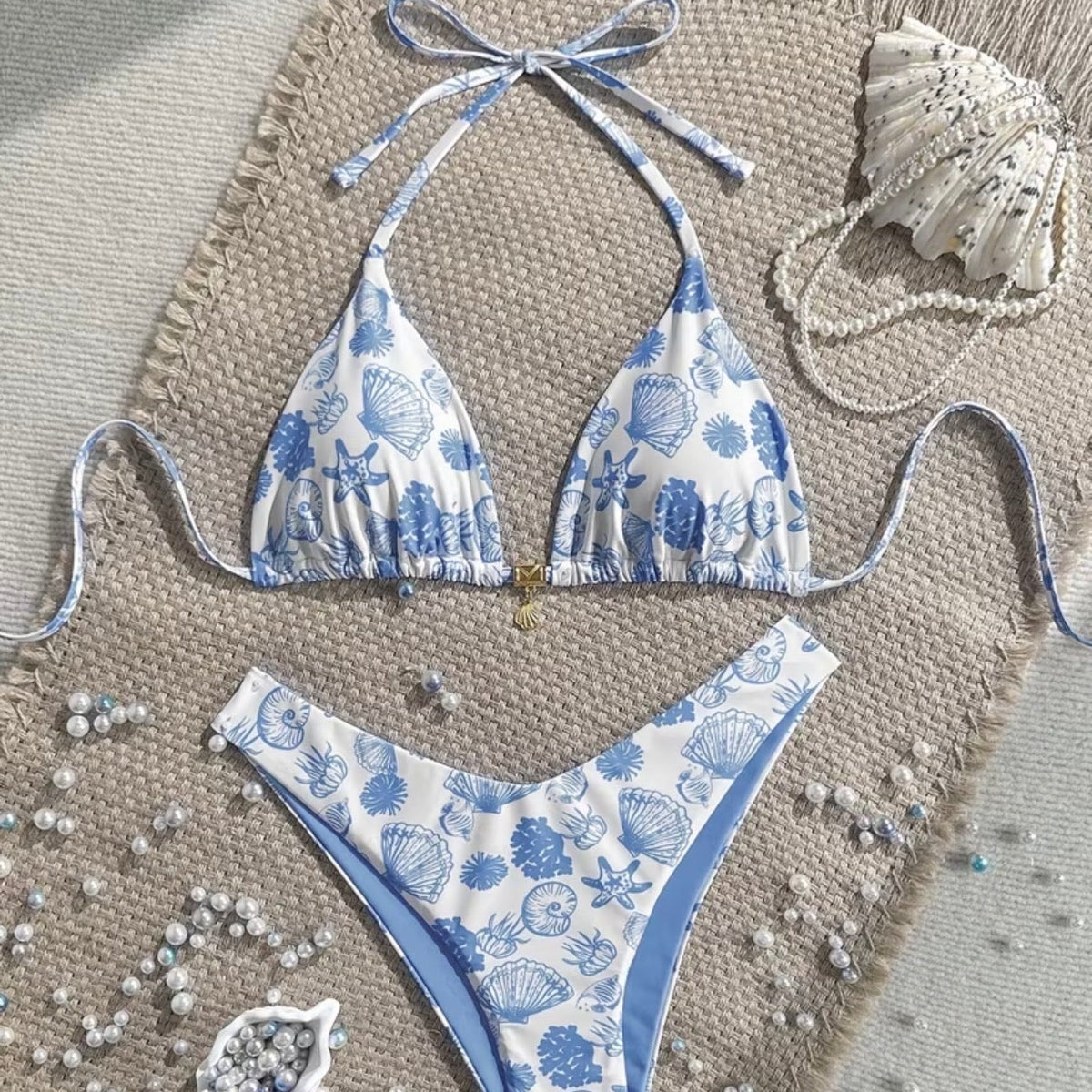 Bikini Conchitas celeste
