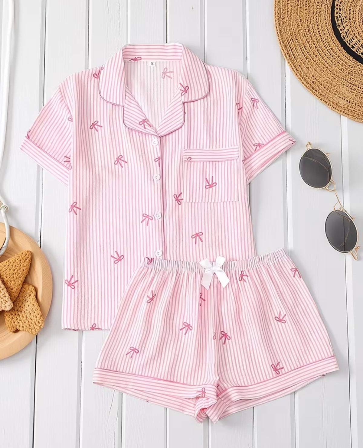 Pijama Rosa rayas