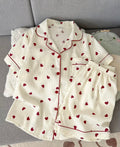 Pijama corazones patron