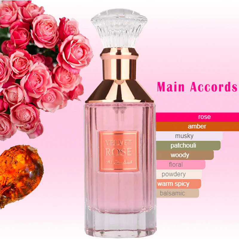 Lattafa Velvet Rose Unisex 3.4 oz edp sp